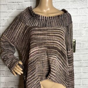 Yasuko Kurisaka woven cotton cowl neck top